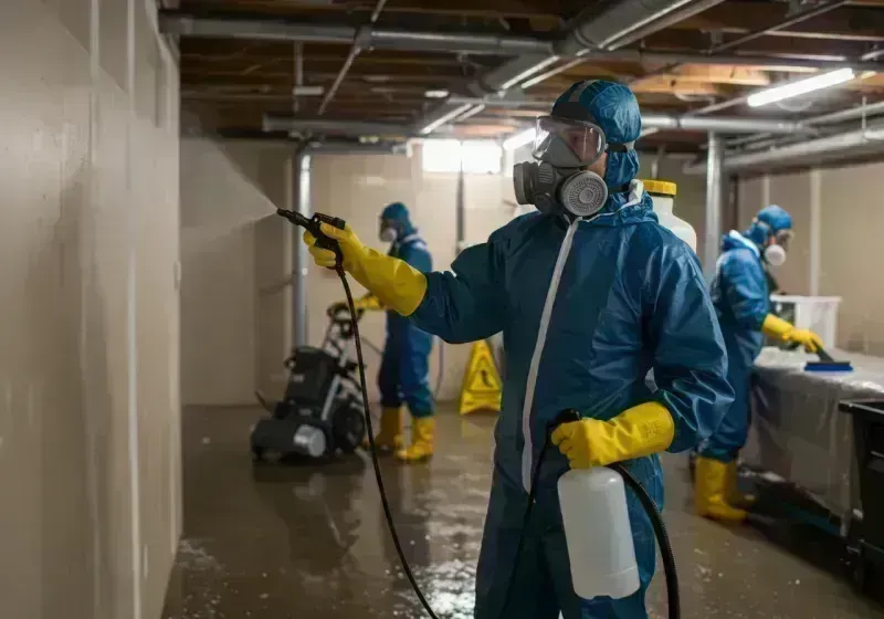 Basement Sanitization and Antimicrobial Treatment process in Petaluma, CA